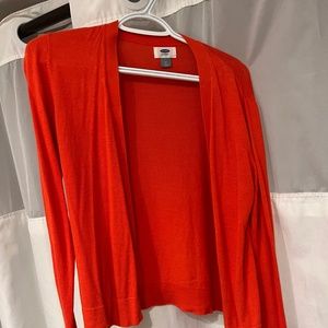 Old Navy Open Front Cardigan Sweater Coral Pink M